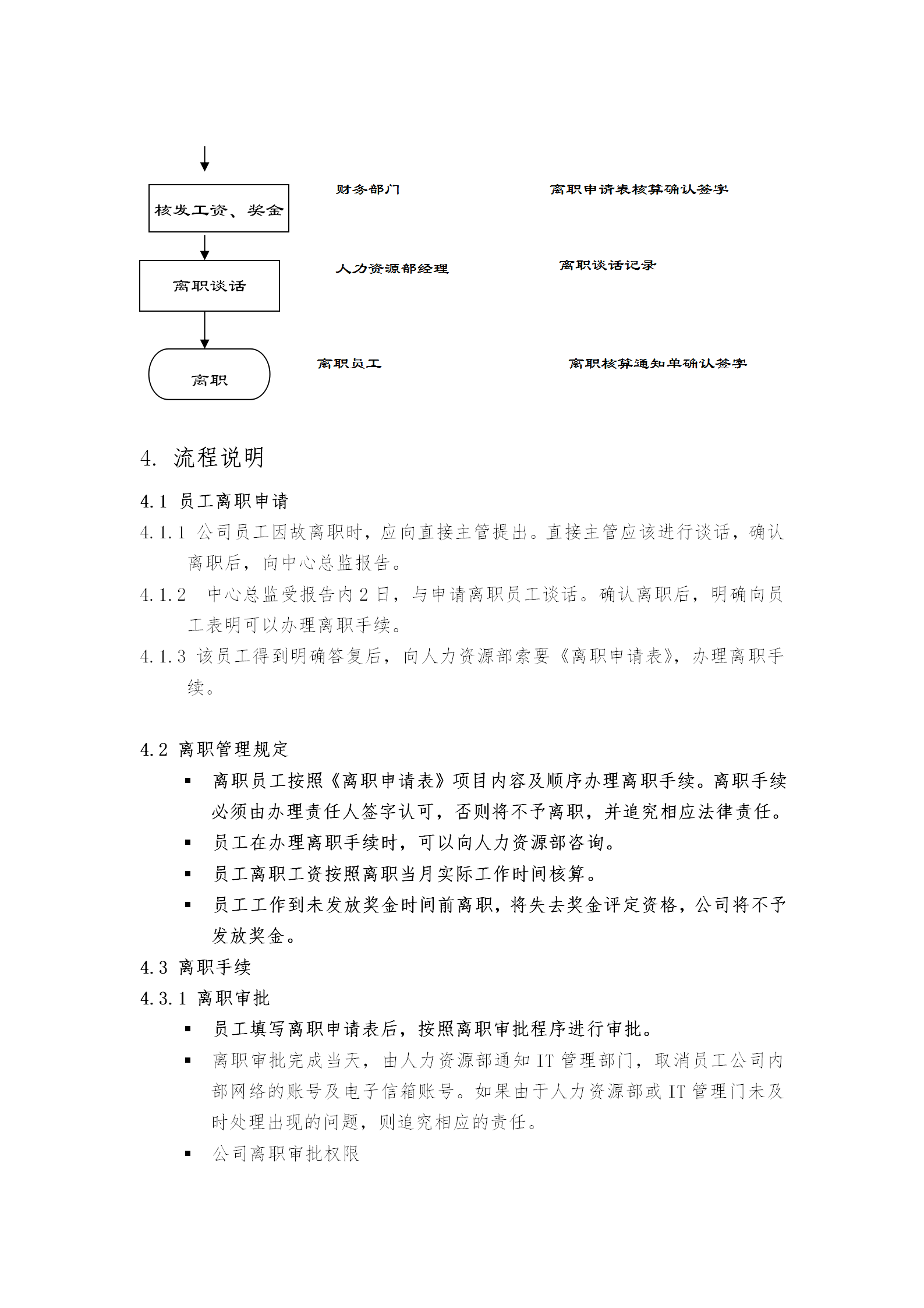 员工离职与辞退管理制度word模板-2