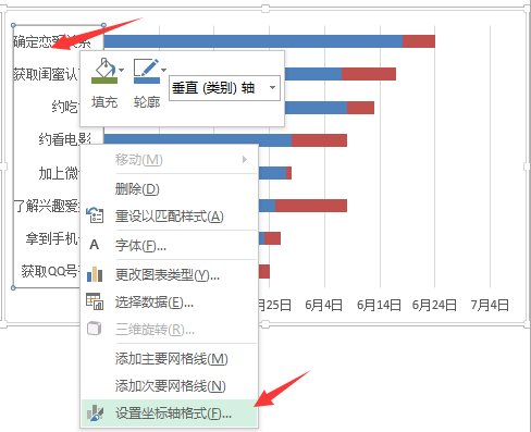 如何用Excel制作恋爱大攻略项目管理甘特图（7）