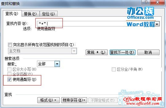 怎样在Word2003中使用通配符进行模糊替换（6）