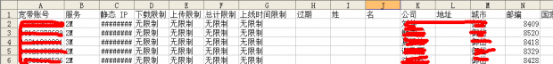 radius中导出的CSV文件转换成Excel文件（4）