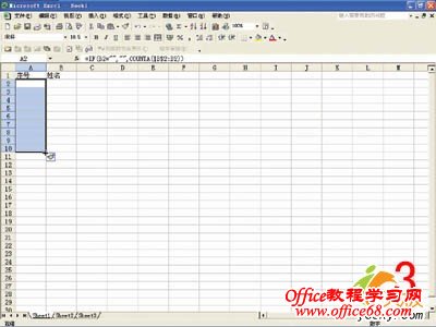 处理Excel2003序列号的四种方法（9）