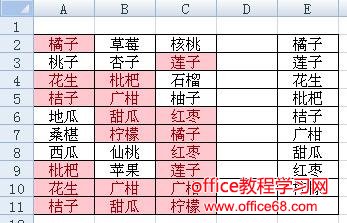 Excel如何利用数组公式提取区域中的重复值