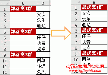 Excel跳过空单元实例教程（3）