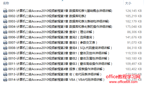 Access2010使用实例及技巧视频教程下载