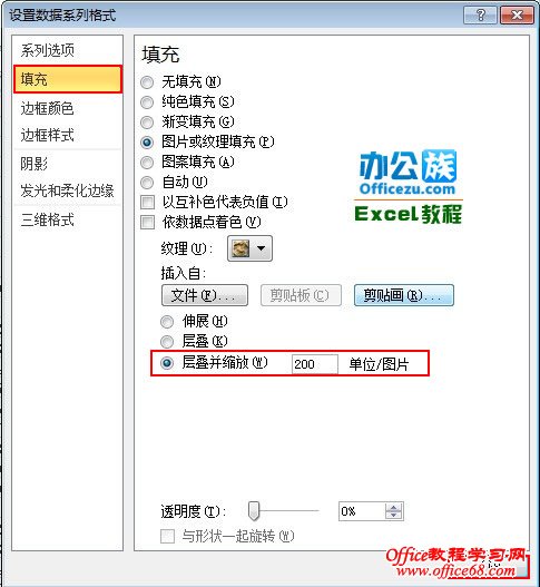 如何在Excel2010中用图片填充系列（8）