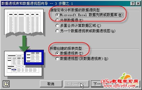 如何在Excel2003中创建数据透视表进行分类（3）