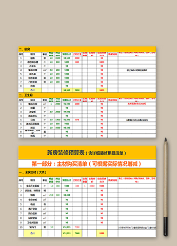 清單表格模板下載-excel表格製作清單-我拉網